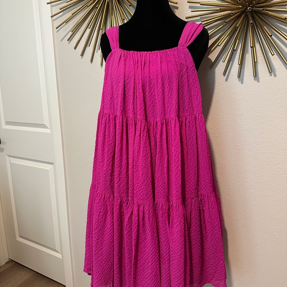 Pink Tiered Stine Goya Dress